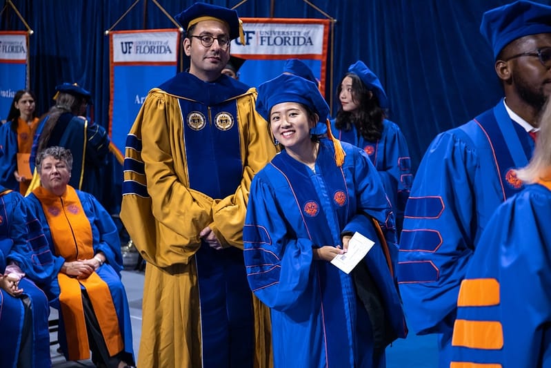 08.05.22 - Ph.D. graduate Jing Wen with Masoud Gheisari (2)